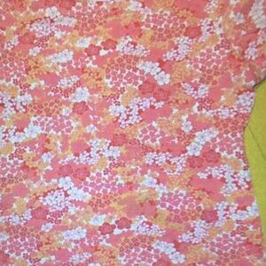 Apostrophe Pink and Orange Stretch Top